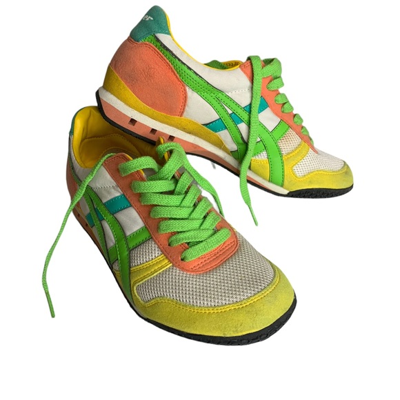 Onitsuka Tiger by Asics Shoes - Asics Onitsuka Tiger Running Shoes Rainbow Kiwi Size 7